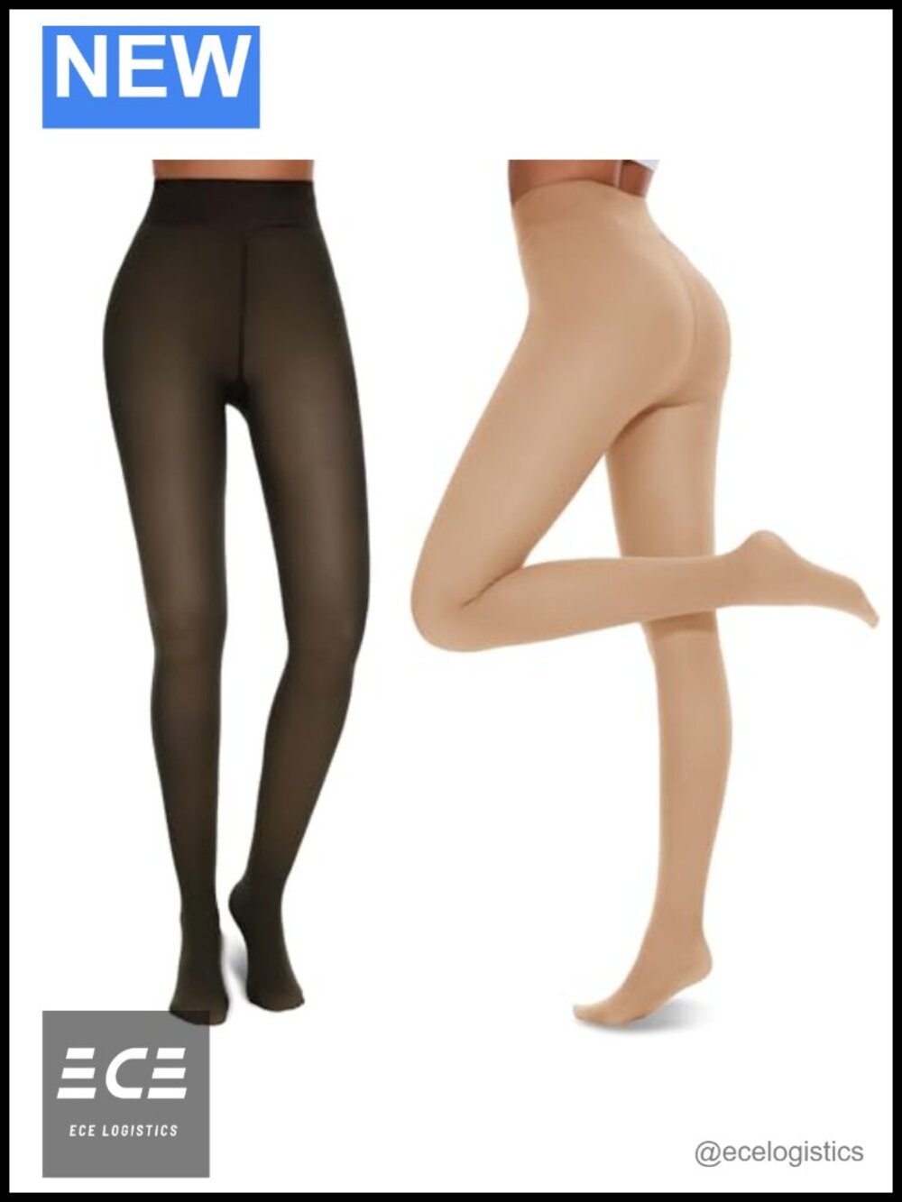 2 Pairs Fleece Lined Tights Women Winter Warm Thermal Leggings